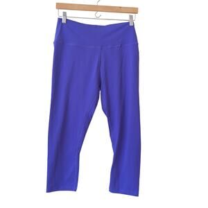 ZYIA Womens Yoga Pants Purple Size 16 18 Plus Crop Athletic Training Capri EUC